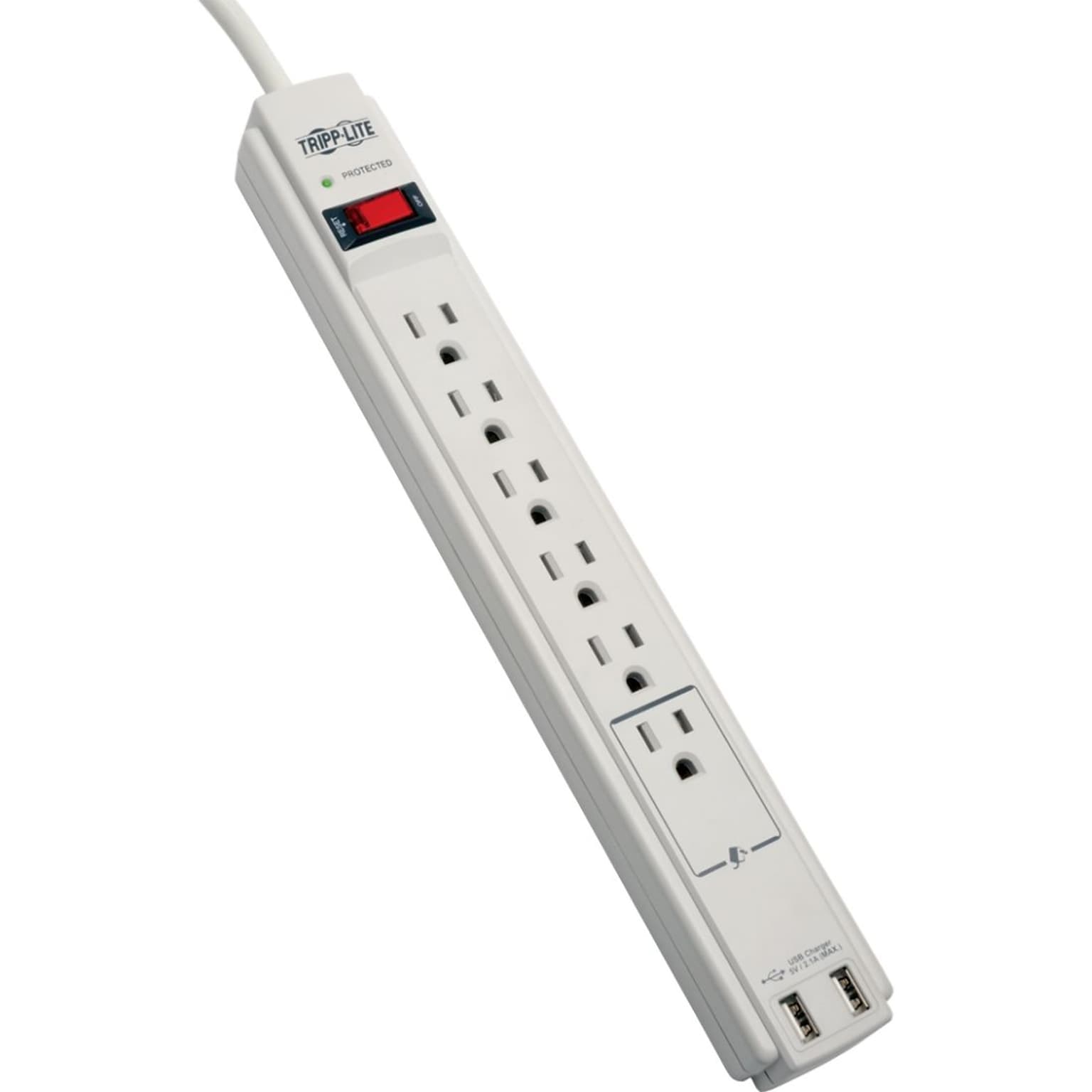 Tripp Lite Protect It! 6-Outlet 990 Joule Surge Suppressor With 6 Cord