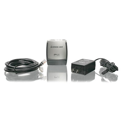 Iogear® Single Port USB2.0 Fast Ethernet Print Server