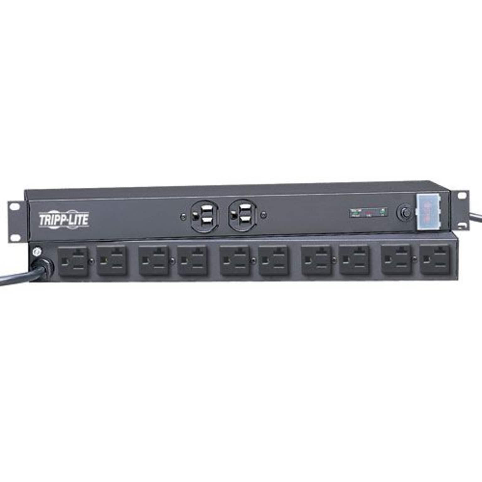 Tripp Lite IBAR12/20ULTRA 12-Outlet 3840 Joule Rackmount Isobar Surge Suppressor With 15 Cord