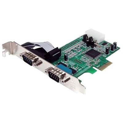 Startech PEX2S553 2 Port Native PCI-Express RS232 Serial Adapter Card