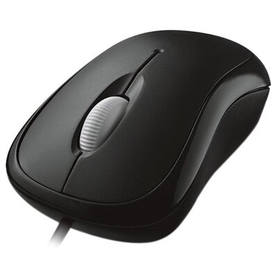 Microsoft® P58-00061 Basic Optical Mouse; Black