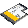 Startech ECUSB3S254F 2 Port Flush Mount ExpressCard 54mm SuperSpeed USB 3.0 Adapter Card