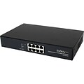 Startech 10/100 PSE Industrial Power Over Unmanaged Fast Ethernet Switch; 8 Port (IES8100POE)