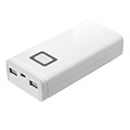 Aluratek 8000mAh Dual USB Portable Battery Charger; White