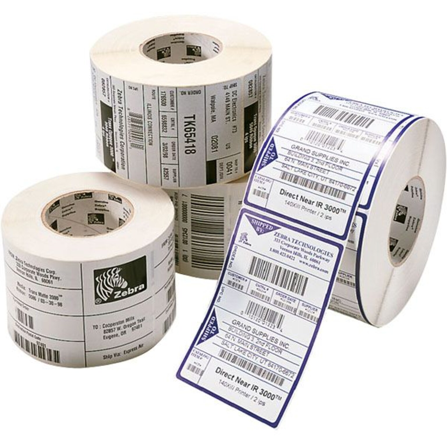 Zebra® Z-Select 4000T 4 x 6 Removable Thermal Transfer Label Paper