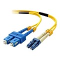 Belkin® 3.28 LC Male to SC Male Singlemode OS1 Duplex Fiber Optic Cable; Yellow