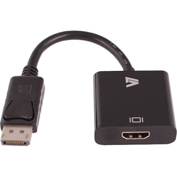 V7® DisplayPort Male to Female HDMI Audio/Video Adapter; Black