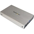 Startech S3510SMU33 3 1/2 USB 3.0 External SATA III Hard Drive Enclosure With UASP; Silver