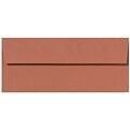 LUX® 70lbs. 4 1/8 x 9 1/2 #10 Square Flap Envelopes, Terracotta Brown, 1000/BX