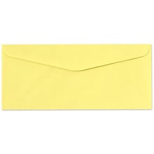 LUX® 60lbs. 4 1/8 x 9 1/2 #10 Regular Envelopes, Pastel Canary Yellow, 500/BX
