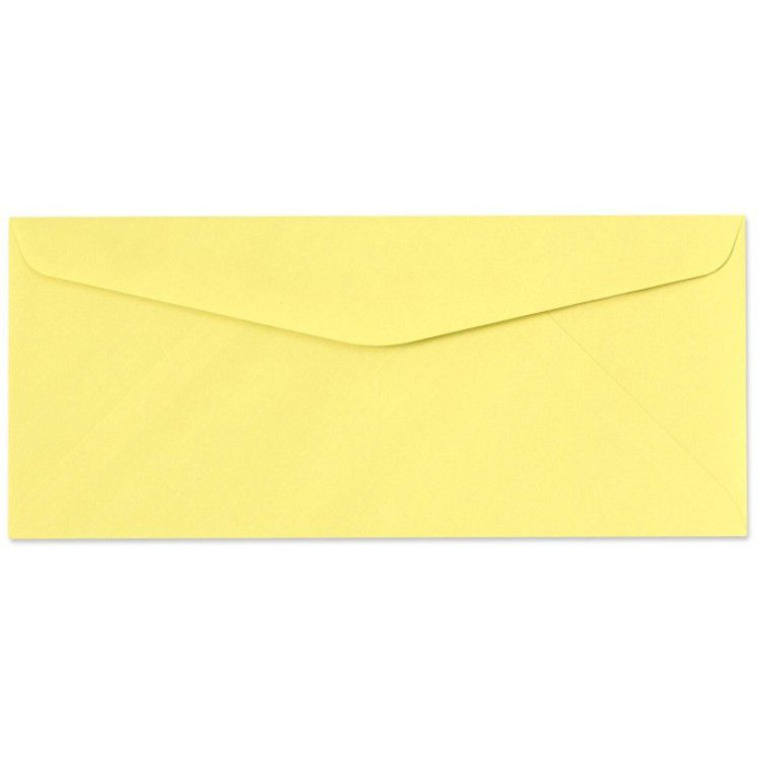 LUX® 60lbs. 4 1/8 x 9 1/2 #10 Regular Envelopes, Pastel Canary Yellow, 500/BX