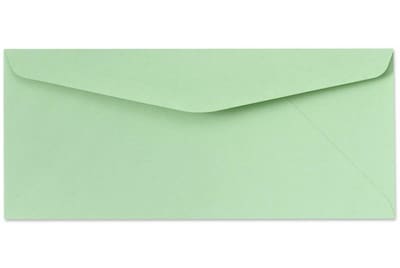 LUX #10 Business Envelope, 4 1/2 x 9 1/2, Pastel Green, 500/Box (65896-500)