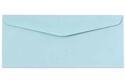 LUX® 60lbs. 4 1/8 x 9 1/2 #10 Pastels Regular Envelopes, Pastel Blue, 250/BX