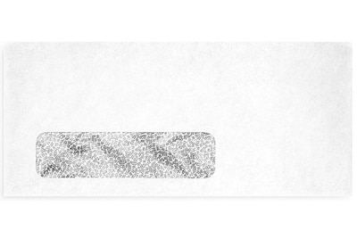 LUX Moistenable Glue Security Tinted #9 Window Envelope, 3 7/8 x 8 7/8, White, 250/Box (61549-250)