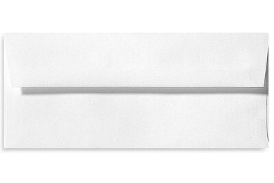 LUX Square Flap #10 Envelope,  4-1/8" x 9-1/2", White, 250/Box (4860-WPC-250)