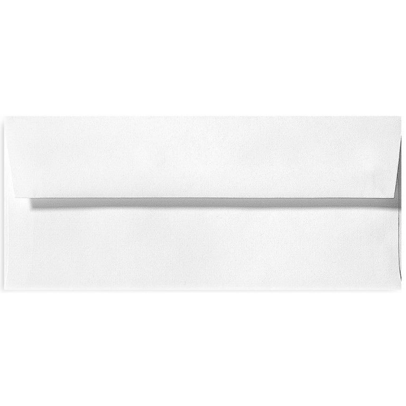 LUX® 70lb 4 1/8x9 1/2 Square Flap #10 Envelopes, White Linen, 1000/BX