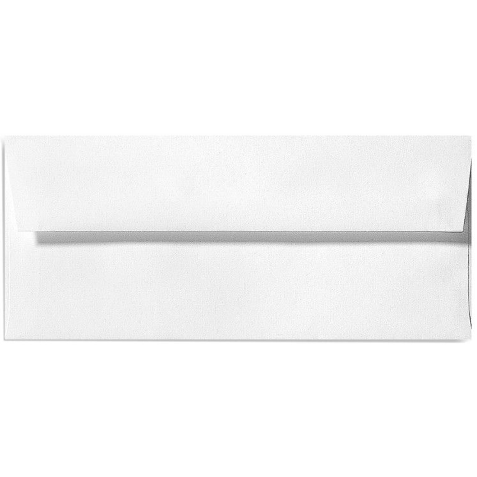 LUX Square Flap Self Seal #10 Invitation Envelope, 4 1/2 x 9 1/2, White, 500/Box (4860-80W-500)