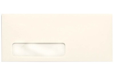 LUX Moistenable Glue #10 Window Envelope, 4 1/2" x 9 1/2", Natural, 1000/Box (4561-01-1000)