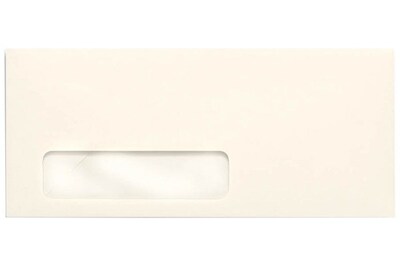 LUX Moistenable Glue #10 Window Envelope, 4 1/2 x 9 1/2, Natural, 1000/Box (4561-01-1000)