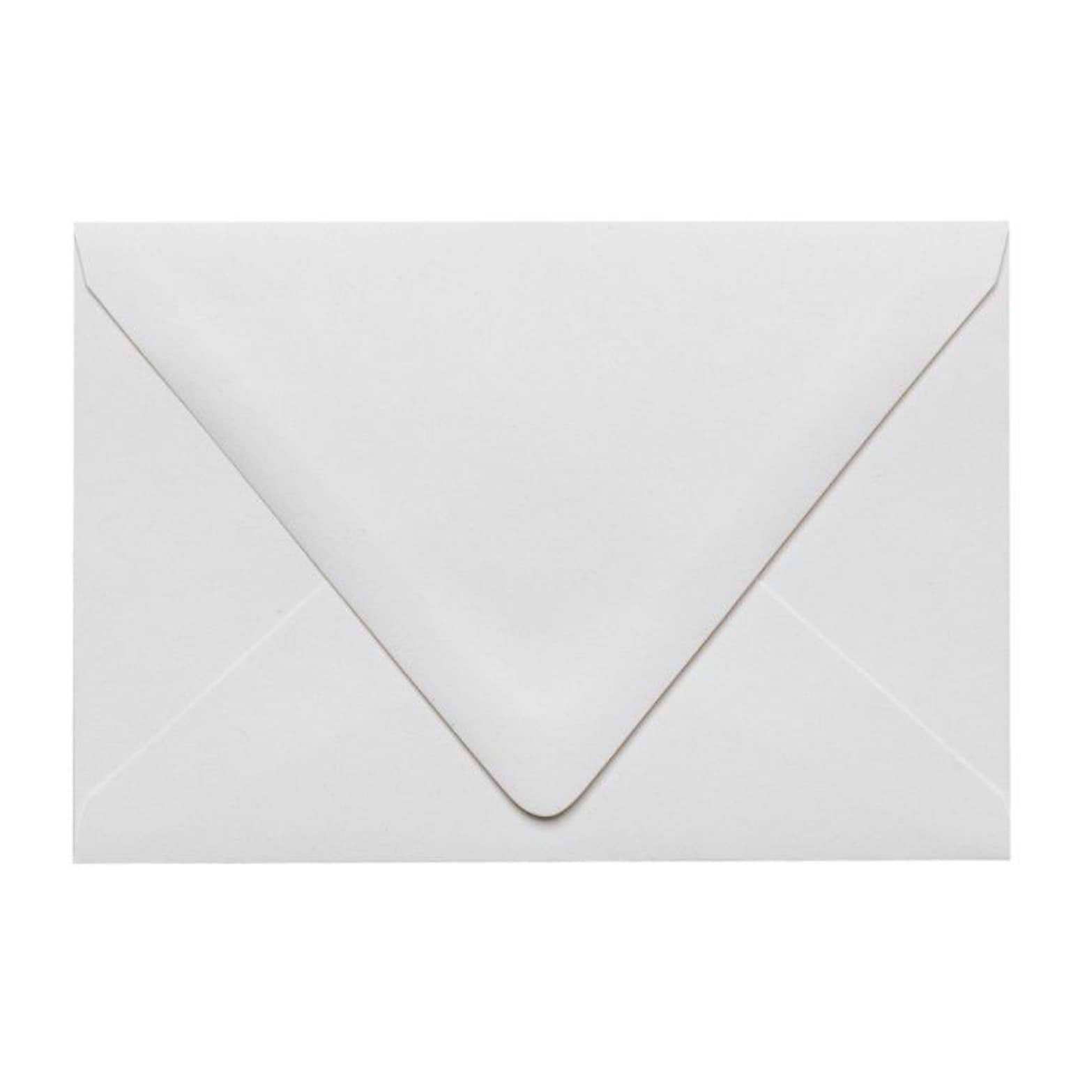 LUX A4 Contour Flap Envelopes (4 1/4 x 6 1/4) 1000/Box, White - 100% Recycled (1872-WPC-1000)