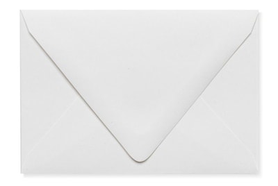 LUX A1 Contour Flap Envelopes (3 5/8 x 5 1/8) 250/Box, White - 100% Recycled (1865-WPC-250)