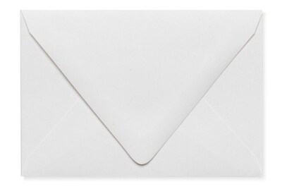 LUX A1 Contour Flap Envelopes (3 5/8 x 5 1/8) 250/Box, White - 100% Recycled (1865-WPC-250)