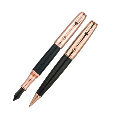 Monteverde Invincia™ Ballpoint and Fountain Pen Set, Rose Gold (MV73546)