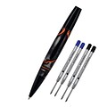 Monteverde® Intima Ballpoint Pen W/2 Black and 2 Blue Refills, Volcano Gray