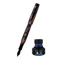 Monteverde® Intima Fountain Pen W/Blue Ink Bottle, Volcano Gray