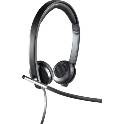 Logitech® H650e USB Mono Binaural Headset With Noise Cancelling Microphone