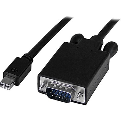 Startech 15 DisplayPort™ to VGA Adapter Converter Cable; Black