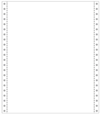 Printworks® Professional 9.5" x 11" Blank Computer Paper, 20 lbs., 100 Brightness, 2200 Sheets/Carton (PRB02715)
