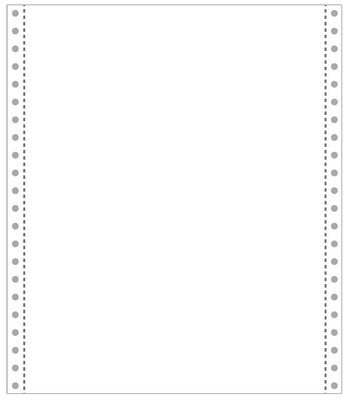 Printworks® Professional 9.5 x 11 Blank Computer Paper, 20 lbs., 100 Brightness, 2200 Sheets/Carto