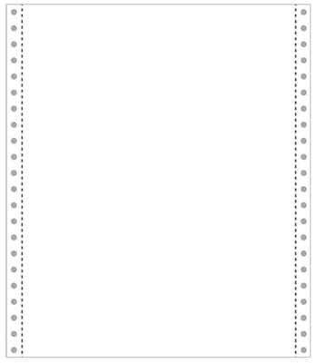 Printworks® Professional 9.5" x 11" Blank Computer Paper, 20 lbs., 100 Brightness, 2200 Sheets/Carton (PRB02714)