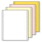 Printworks Professional 9.5" x 11", Computer Paper, 13 lbs, White/Canary/Pink/Gold, 800 Sheets/Carton (02234)