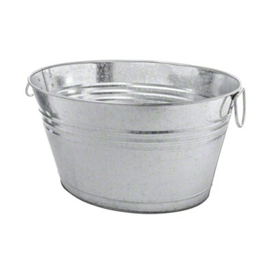 American Metalcraft 20 x 15 x 11 Natural Galvanized Tub (GPTUB20)