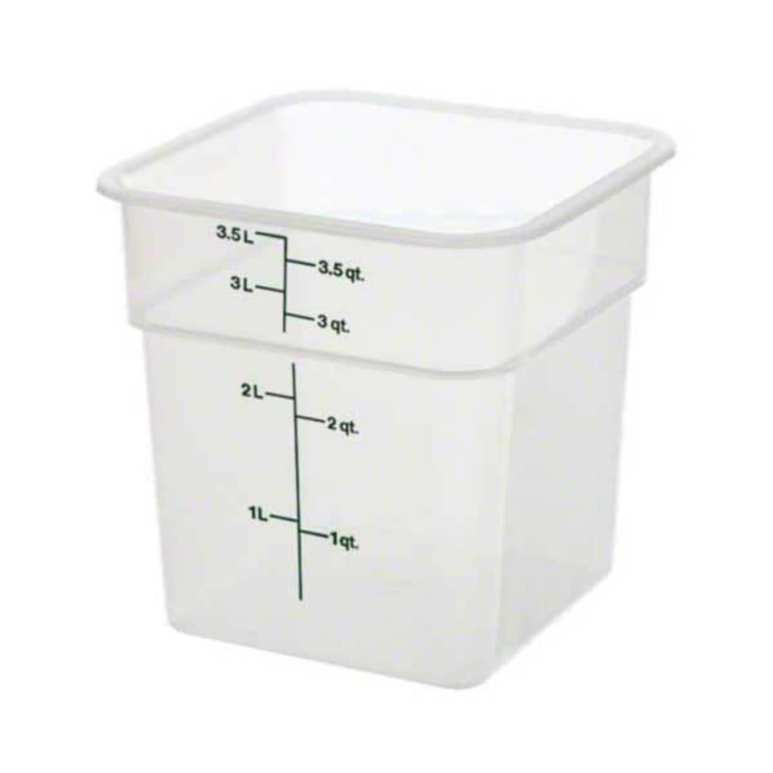 Cambro CamSquare Polypropylene Food Storage Container, 4 Quart (4SFSPP190)