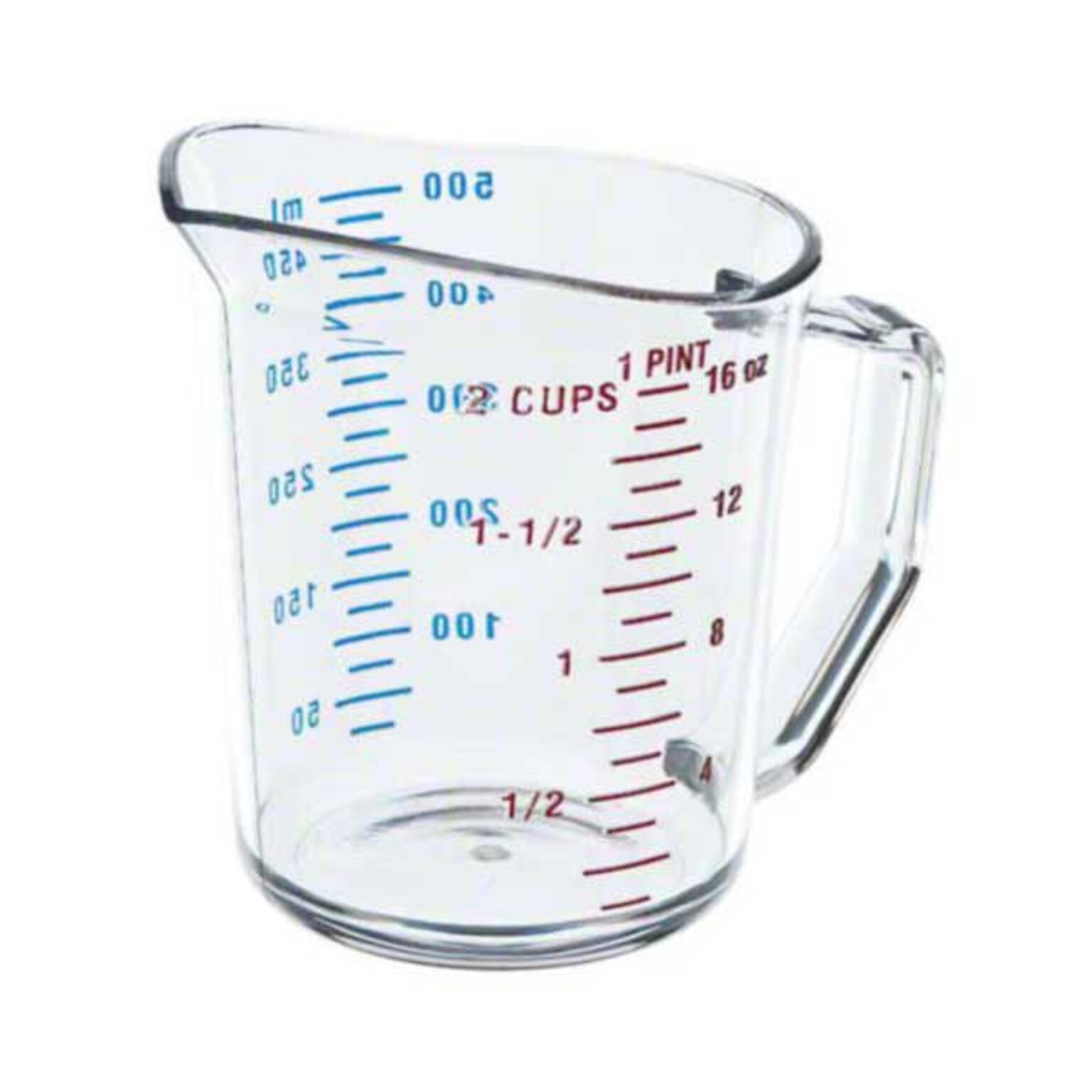 Cambro Camwear Polycarbonate 1 Pint Liquid Measuring Cup, Clear (50MCCW135)