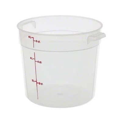 Cambro CamSquare 8 Quart Food Container with Lid, 2-count