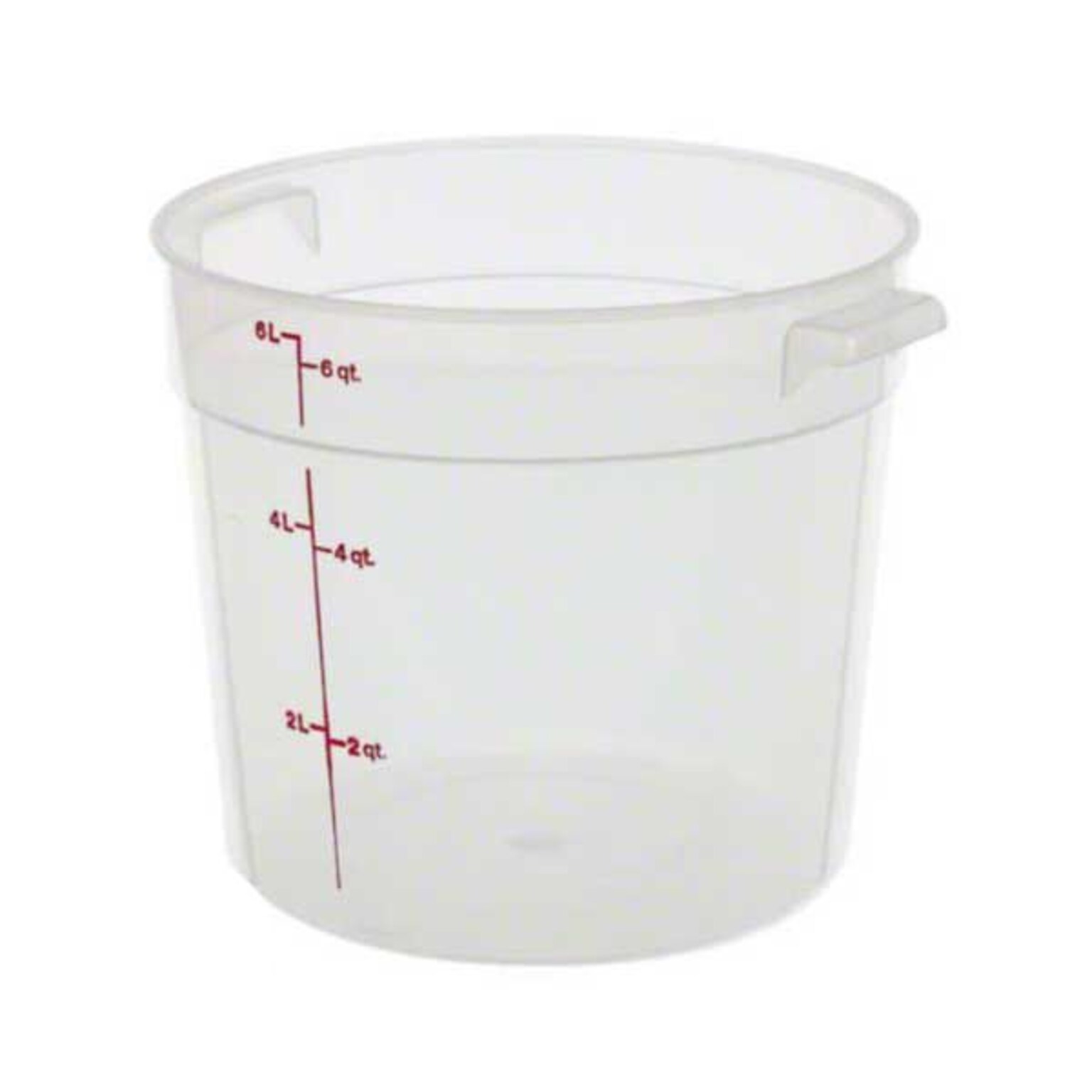 Cambro Polypropylene Round Food Storage Container, 6 Quart (RFS6PP190)