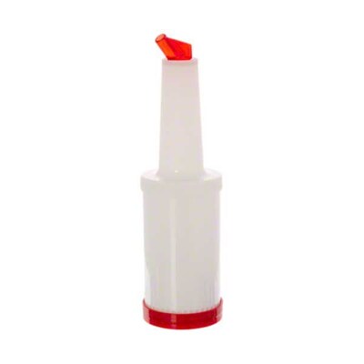 Thunder Group 1 qt Plastic Red Cocktail Container (PLSNP01R)