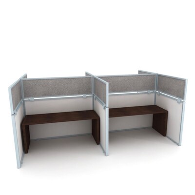 Obex Acoustical Cubicle Mount Privacy Panel W/Std Bracket & AL Frame; 18" x 60", Parids