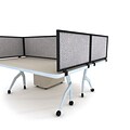 Obex 24 x 48 Acoustical Desk Mount Privacy Panel W/Black Frame,  Parids (24X48ABPADM)