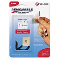 Velcro® Removable Light Duty Hook & Loop Fastener; 1 1/2, White, 20/Set