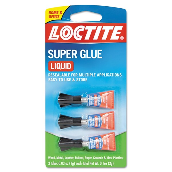 Loctite Super Glue Brush On Liquid, Pack of 1, Clear 0.18 oz Tube 