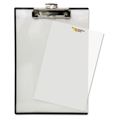 Baumgartens® 1/2 Capacity Acrylic Quick Reference Clipboard; Clear