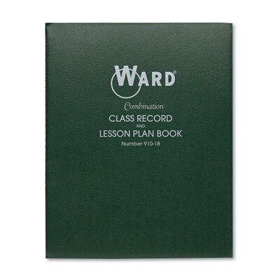 Hubbard Company Combination Teachers Record/Planning Book; 8 Periods/Day, Green