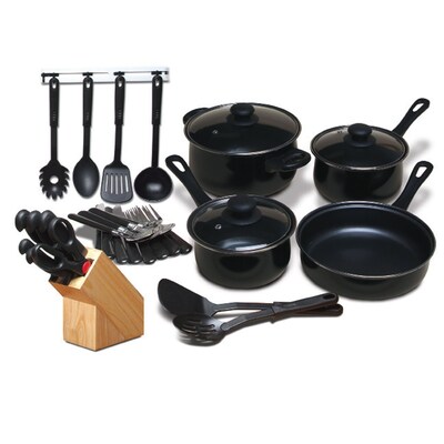 Gibson Abruzzo Stainless Steel 12 Piece Cookware Set