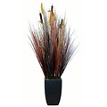 Vintage Home 48 Realistic Silk Contemporary Onion Grass Plant in Planter