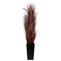Vintage Home 84 High End Realistic Silk Burgundy Onion Grass and Cattails Floor Plant (VHA102355BURKD)